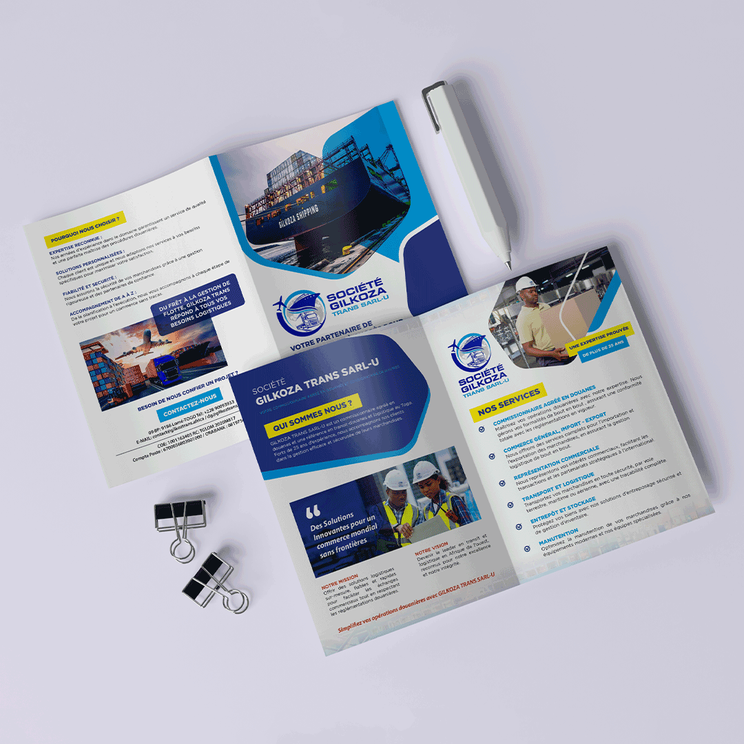 brochure double
